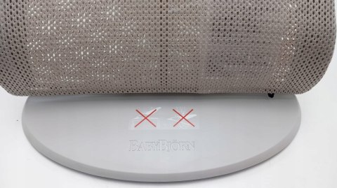 BABYBJORN - leżaczek SOFT MESH - Szary Beż/Biały