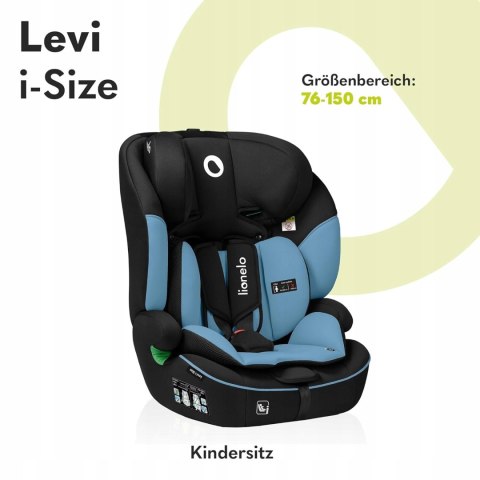 Fotelik 76-100cm 9-36kg SZEROKIE SIEDZISKO I-SIZE Lionelo Levi Blue Fotelik 76-100cm 9-36kg SZEROKIE SIEDZISKO I-SIZE Lionelo Levi Blue