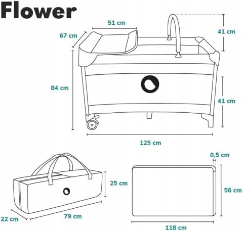 ŁÓŻECZKO TURYSTYCZNE DWUPOZIOMOWE SKŁADANE KOJEC PRZEWIJAK LIONELO FLOWER ŁÓŻECZKO TURYSTYCZNE DWUPOZIOMOWE SKŁADANE KOJEC PRZEWIJAK LIONELO FLOWER