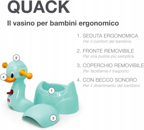 OKBABY Quack Nocnik dla dzieci z ergonomicznym siedziskiem OKBABY Quack Nocnik dla dzieci z ergonomicznym siedziskiem