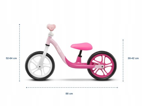 Rower dziecięcy Lionelo LOE Bubblegum Alex biały, różowy Rower dziecięcy Lionelo LOE Bubblegum Alex biały, różowy