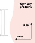 Rozszerzenie do bramki Safety 1st 14 cm białe