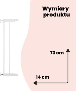 Rozszerzenie do bramki Safety 1st 14 cm białe