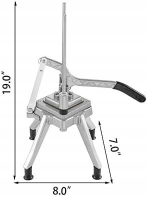 VEVOR Komercyjny siekacz do ziemniaków do warzyw i owoców ostrze 1/2″ VEVOR Komercyjny siekacz do ziemniaków do warzyw i owoców ostrze 1/2″