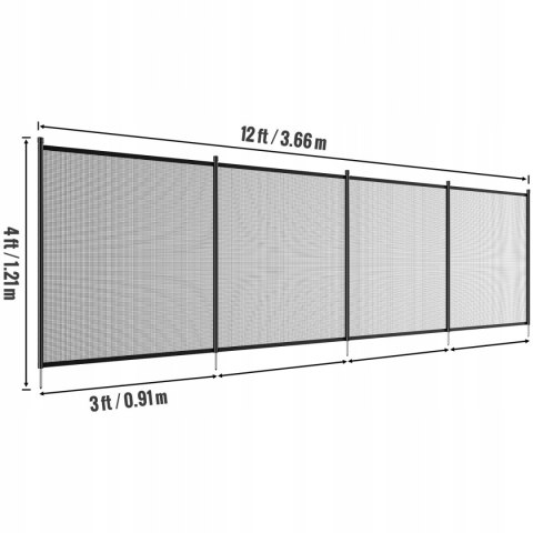 VEVOR Ogrodzenie basenu płot 1,22 x 14,63 m siatka ogrodzeniowa VEVOR Ogrodzenie basenu płot 1,22 x 14,63 m siatka ogrodzeniowa