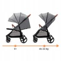 Wózek spacerowy 22 kg LEKKI Kinderkraft DUŻE KOŁA