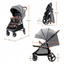 Wózek spacerowy 22 kg LEKKI Kinderkraft DUŻE KOŁA