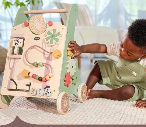 Drewniany Edukacyjny Chodzik-Pchacz 2w1 Boho Chic