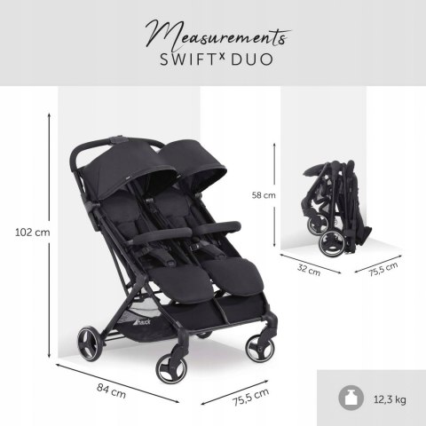 HAUCK Wózek podwójny Swift X Duo HAUCK Wózek podwójny Swift X Duo