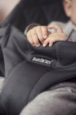Leżaczek BabyBjorn Balance Soft czarny/ciemnoszary, bawełna