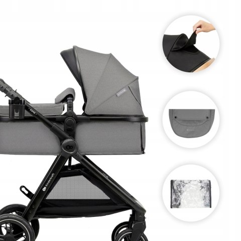 Wózek dziecięcy wielofunkcyjny Kinderkraft ESME 3w1 szary