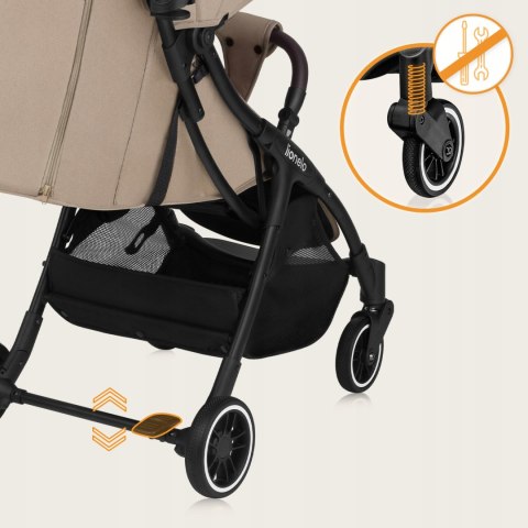 Wózek spacerowy do 22 kg Torba Akcesoria LIONELO LO-JULIEONE BEIGE SAND