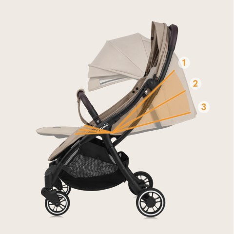 Wózek spacerowy do 22 kg Torba Akcesoria LIONELO LO-JULIEONE BEIGE SAND