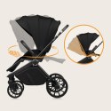Wózek spacerowy gondola fotelik LIONELO LO-MIKA PLUS 3IN1 BLACK ONYX