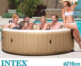 Basen z hydromasażem nadmuchiwany okrągły Intex Pure Spa Sahara 6 miejsc