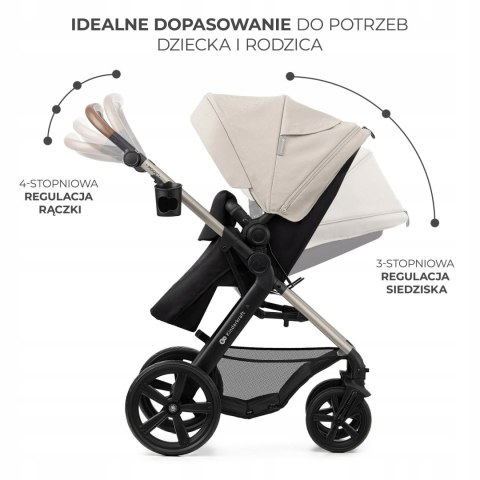 Kinderkraft Wózek wielofunkcyjny 3w1 MOOV 2 z fotelikiem MINK PRO szary Kinderkraft Wózek wielofunkcyjny 3w1 MOOV 2 z fotelikiem MINK PRO szary