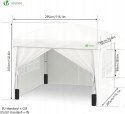 Pawilon namiot Vounot 4 ścianki 3 x 3 x 2,6m