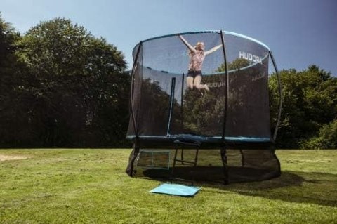 Trampolina Hudora Fantastic Complete 300 cm, drabinka Trampolina Hudora Fantastic Complete 300 cm, drabinka