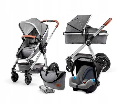 VEO 3w1 KinderKraft Wózek Wielofunkcyjny Szary VEO 3w1 KinderKraft Wózek Wielofunkcyjny Szary