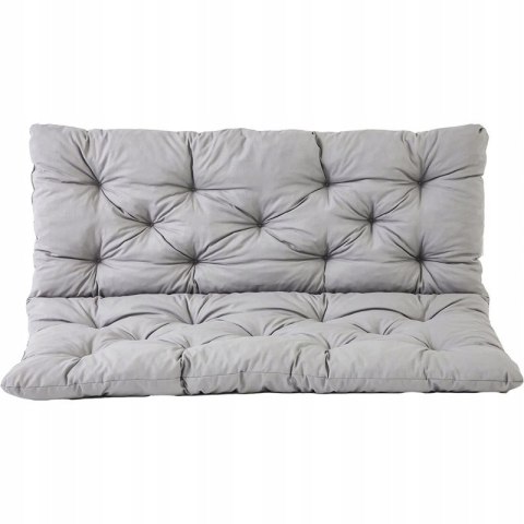 Ambientehome HANKO Poduszka z oparciem do ławki ogrodowej 150x98x8 szary Ambientehome HANKO Poduszka z oparciem do ławki ogrodowej 150x98x8 szary