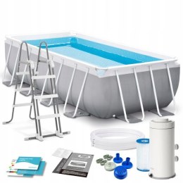 Basen stelażowy prostokątny Intex 400 x 200 x 122 cm Prism F