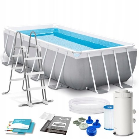 Basen stelażowy prostokątny Intex 400 x 200 x 122 cm Prism F Basen stelażowy prostokątny Intex 400 x 200 x 122 cm Prism F