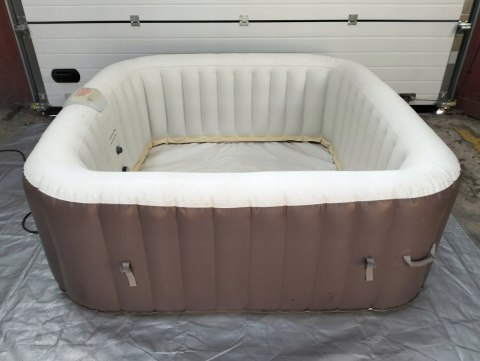 EASE.ZONE 7150015 Basen Jacuzzi Spa Pool3 z hydromasażem Kwadrat 185X185X65 EASE.ZONE 7150015 Basen Jacuzzi Spa Pool3 z hydromasażem Kwadrat 185X185X65