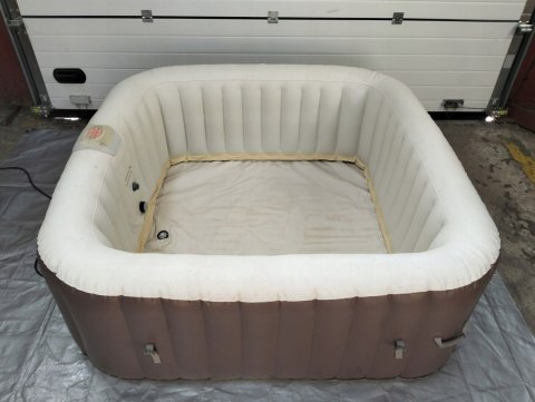 EASE.ZONE 7150015 Basen Jacuzzi Spa Pool3 z hydromasażem Kwadrat 185X185X65 EASE.ZONE 7150015 Basen Jacuzzi Spa Pool3 z hydromasażem Kwadrat 185X185X65