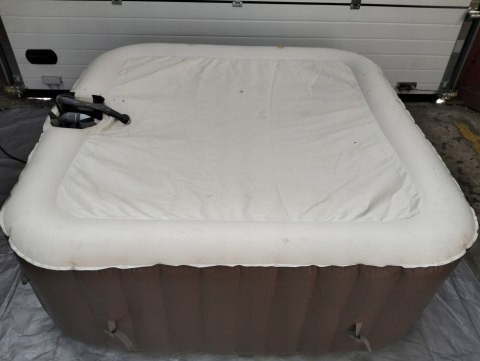 EASE.ZONE 7150015 Basen Jacuzzi Spa Pool3 z hydromasażem Kwadrat 185X185X65 EASE.ZONE 7150015 Basen Jacuzzi Spa Pool3 z hydromasażem Kwadrat 185X185X65