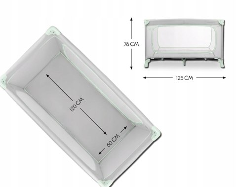 Hauck Łóżeczko turystyczne Dream N Play Plus Dusty Mint Hauck Łóżeczko turystyczne Dream N Play Plus Dusty Mint