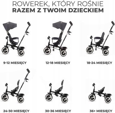 ROWEREK TRÓJKOŁOWY Aston Kinderkraft Szary ROWEREK TRÓJKOŁOWY Aston Kinderkraft Szary