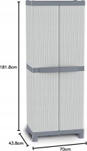 Terry Base 2700 Szafa 182 x 70 x 43 cm - tworzywo sztuczne