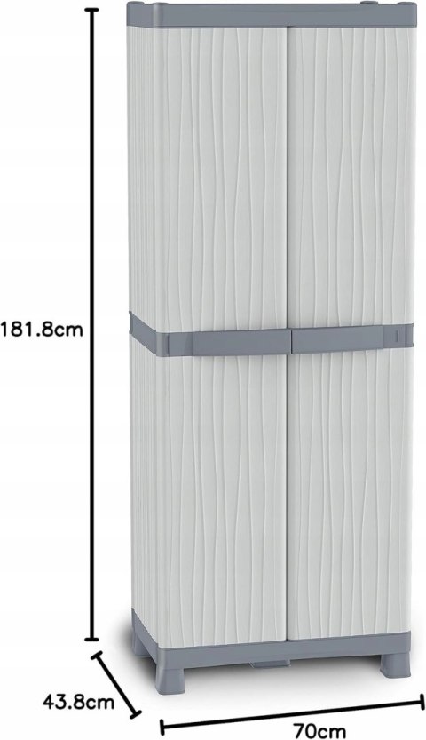 Terry Base 2700 Szafa 182 x 70 x 43 cm - tworzywo sztuczne Terry Base 2700 Szafa 182 x 70 x 43 cm - tworzywo sztuczne