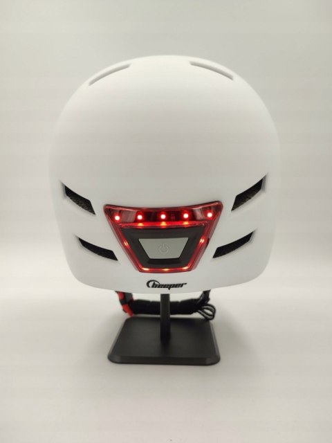 Beeper Kask rowerowy hulajnogowy zintegrowane światła przednie i tylne M Beeper Kask rowerowy hulajnogowy zintegrowane światła przednie i tylne M