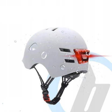 Beeper Kask rowerowy hulajnogowy zintegrowane światła przednie i tylne M Beeper Kask rowerowy hulajnogowy zintegrowane światła przednie i tylne M