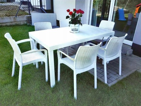 Dmora stół prostokątny tworzywo sztuczne 150x90cm Dmora stół prostokątny tworzywo sztuczne 150x90cm