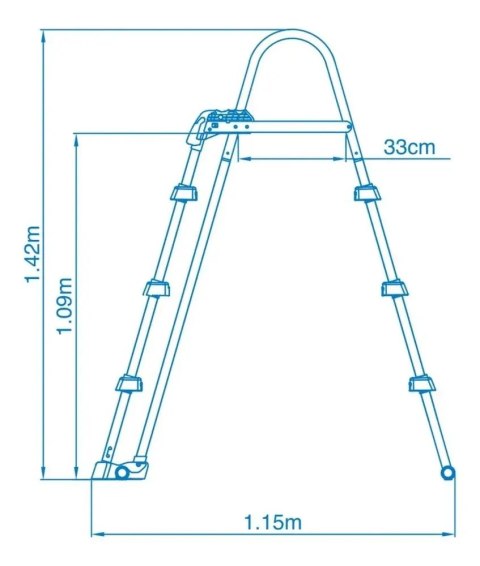 Drabinka basenowa 91-107cm-Bezpieczna 28075 Intex Drabinka basenowa 91-107cm-Bezpieczna 28075 Intex