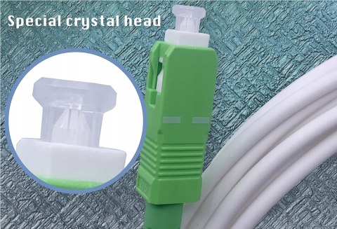 Elfcam kabel światłowodowy do złącza SC/APC 1,5m Elfcam kabel światłowodowy do złącza SC/APC 1,5m