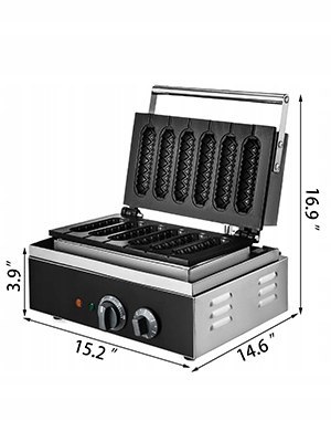 Gofrownica do hot dogów Vevor SC118 1500 W Gofrownica do hot dogów Vevor SC118 1500 W