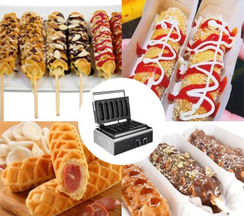 Gofrownica do hot dogów Vevor SC118 1500 W Gofrownica do hot dogów Vevor SC118 1500 W