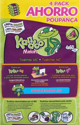 Kandoo Melon 4X60 Chusteczki do higieny intymnej