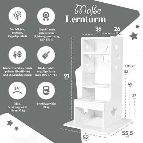 Kids Woody Star wieża edukacyjna dla dzieci 91cm Kids Woody Star wieża edukacyjna dla dzieci 91cm