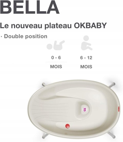 OKBABY Kit Bella wanienka na stelażu biała OKBABY Kit Bella wanienka na stelażu biała