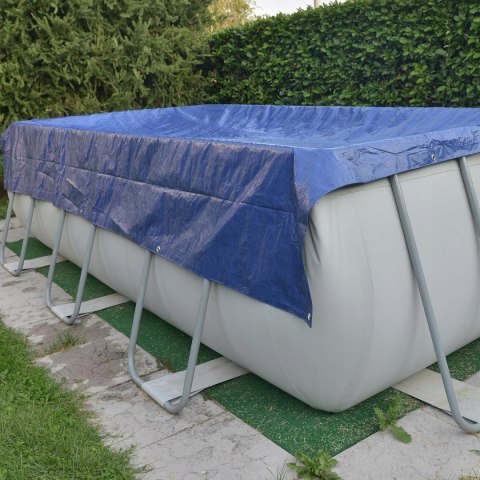 Tenax Plandeka okryciowa z oczkami, 3,00 x 5 m, zielono-niebieska, 90 g/m² Tenax Plandeka okryciowa z oczkami, 3,00 x 5 m, zielono-niebieska, 90 g/m²