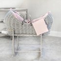 Clair de Lune kosz mojżesza Waffle Grey Wicker Noah róż