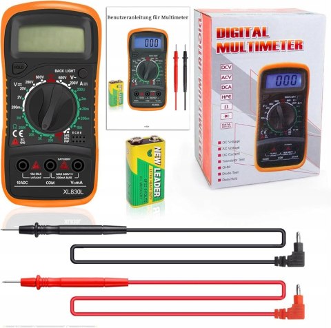 Cyfrowy Multimetr Woltomierz LCD Cyfrowy Multimetr Woltomierz LCD