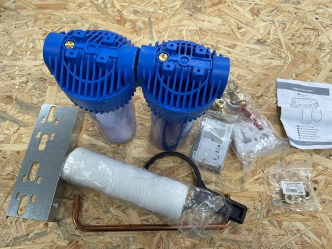Filtr podwójny antyskaling Zestaw AquaWater 104041 1,5 l Filtr podwójny antyskaling Zestaw AquaWater 104041 1,5 l