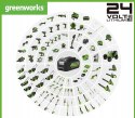 Odkurzacz pionowy GREENWORKS GD24SV