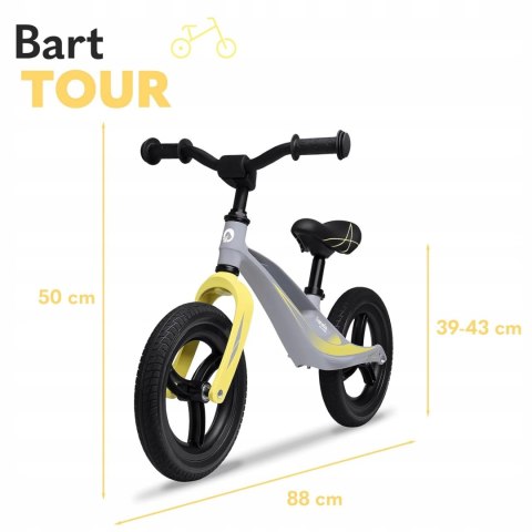 Rower biegowy Lionelo Bart Tour 12" Szary Rower biegowy Lionelo Bart Tour 12" Szary