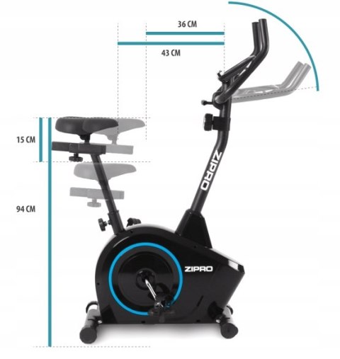Rower treningowy magnetyczny pionowy Zipro Boost Gold Rower treningowy magnetyczny pionowy Zipro Boost Gold